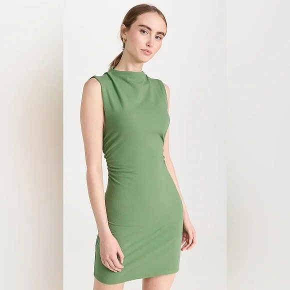 Reformation green Alden stretch knit mini dress - size XL NWT - Picture 2 of 12